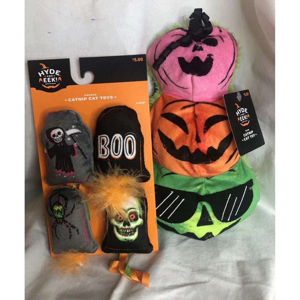 Hyde And Eek Halloween 🎃 Cat Toys 💀👻 Lot Of 2 NEW!